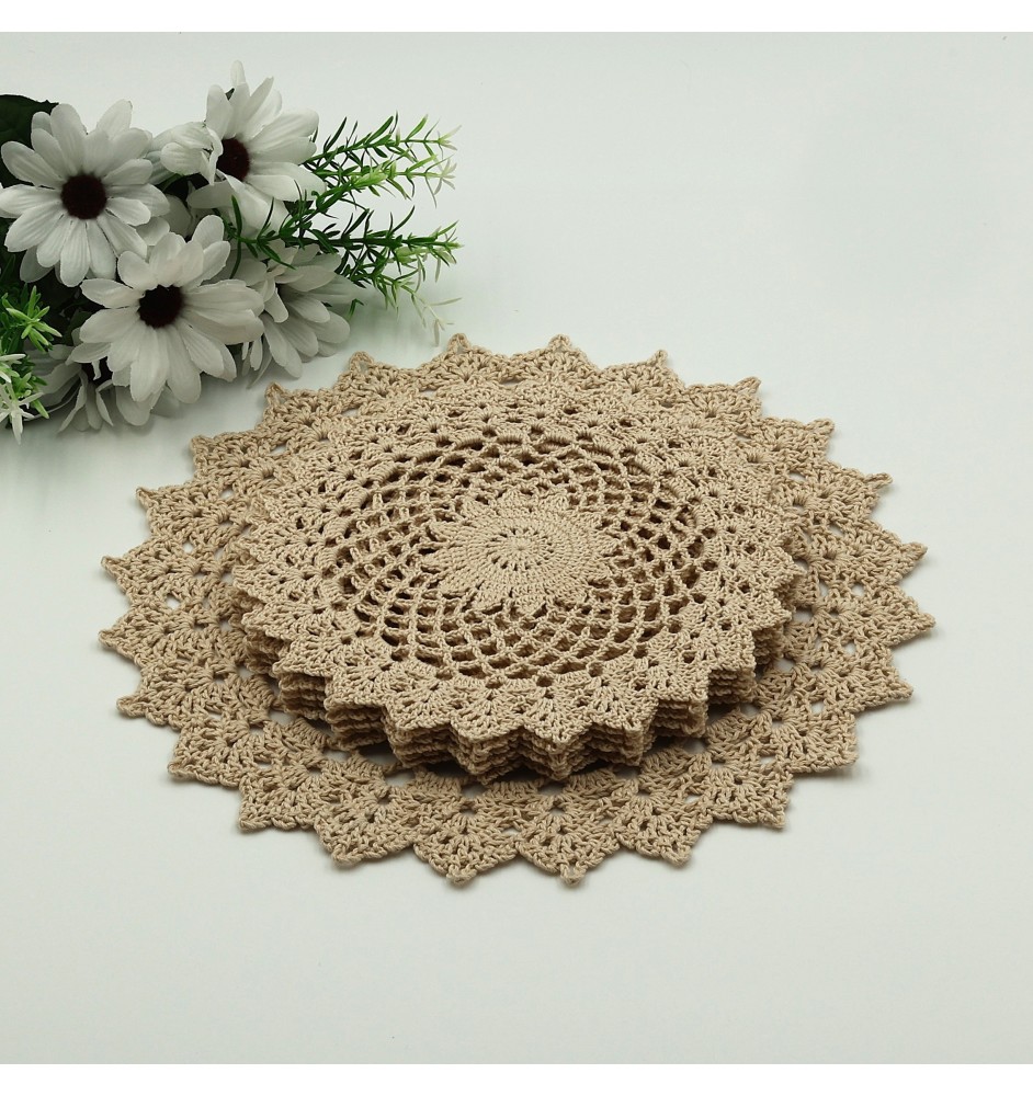 Komplet 7 podkładek pod filiżankę