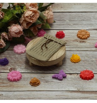 Beżowa sakiewka na zapachowe mydełka