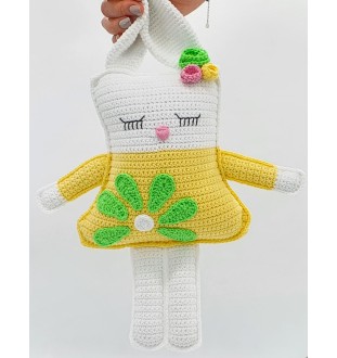 Szydełkowany zając 40 cm