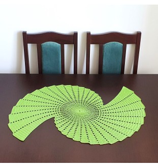 Zielona serweta na szydełku