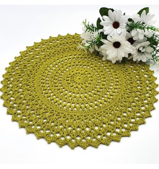 Komplet 8 podkładek na szydełku