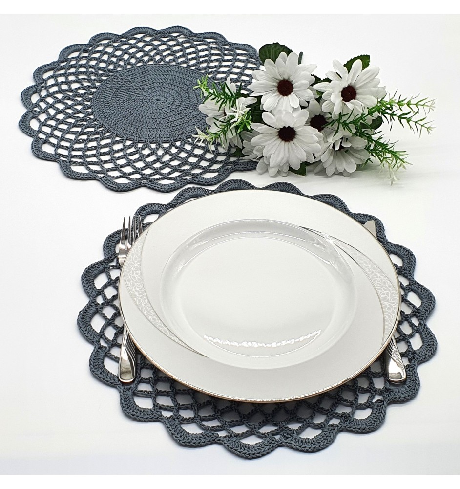 Szydekowy komplet 6 podkładek pod talerz