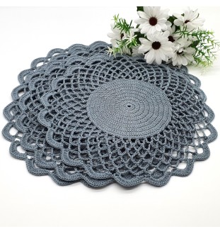 Szydekowy komplet 6 podkładek pod talerz