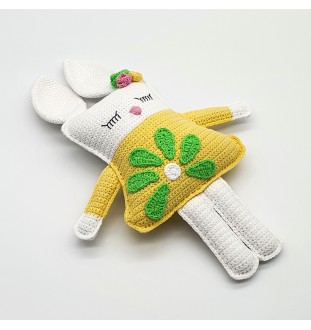 Szydełkowany zając 40 cm