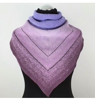 Komplet chusta i czapka na szydełku