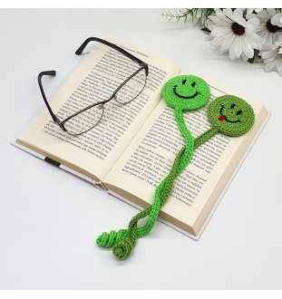 Zakładka - buźka na szydełku