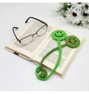 Zakładka - buźka na szydełku