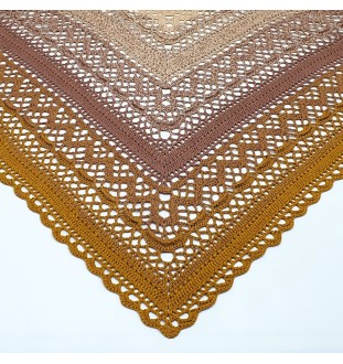 Szydełkowa, bawełniana chusta 160 cm