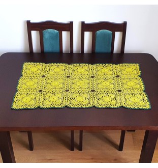 Szydełkowy bieżnik z elementów