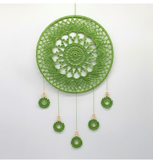 Szydełkowa, zielona zawieszka