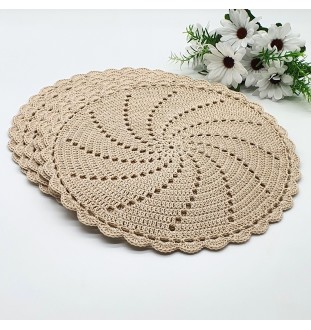 Podkładki pod talerz ecru