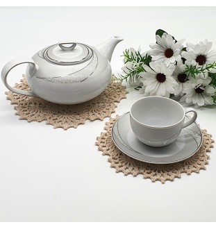 7 częściowy komplet podkładek pod filiżankę