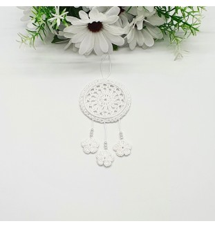 Mini zawieszka w kolorze białym