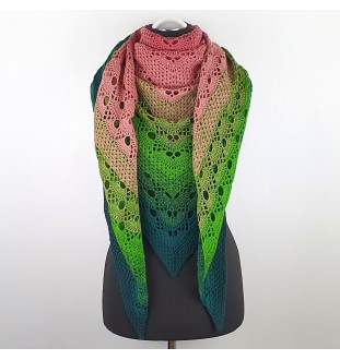 Szydełkowa chusta 100% wełny