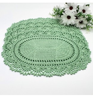 Komplet szydełkowych podkładek pod talerz