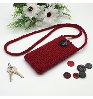 Szydełkowa torebeczka na telefon