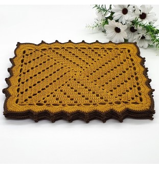 Komplet 6 prostokątnych podkładek pod talerz