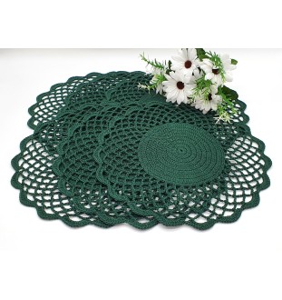 Komplet 6 podkładek pod talerz w kolorze butelki