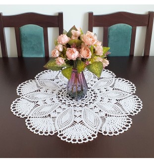 Biała serweta 56 cm