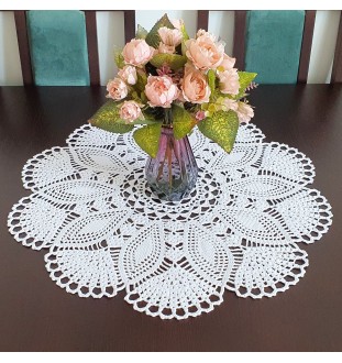 Biała serweta 56 cm